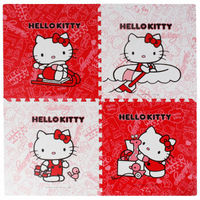Meitoku 明德 PE泡沫拼接爬行垫 HelloKitty图案  60*60*1cm（红+白色）4片装