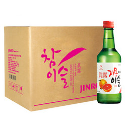 真露（JINRO）烧酒 韩国进口13°西柚味 360ml*6瓶 连包（新老包装随机发货） *2件