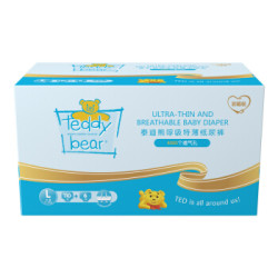泰迪熊（Teddy Bear）超薄透气  婴儿纸尿裤 L116片