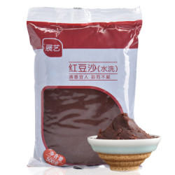 展艺 红豆沙馅500g 家用烘焙月饼蛋黄酥粽子汤圆馅料豆沙面包包子原料 *2件