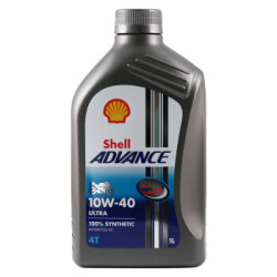 Shell 壳牌 爱德王子四冲程摩托车机油Advance Ultra 10W-40 1L *6件