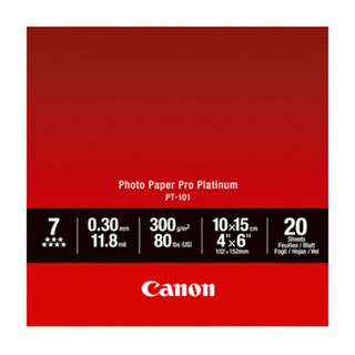 Canon 佳能 优质专业照片纸PT-101 4×6英寸 (20张/包)