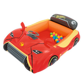 百适乐 BESTWAY 风火轮 93404 HOT WHEELS充气汽车 海洋球波波球池 135x99x43cm