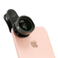 思锐(SIRUI)手机广角镜头 华为苹果6s 7P 8 iphoneX 专业拍照手机通用外置镜头 黑色