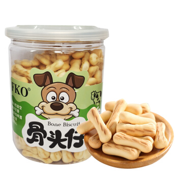 fko 牛奶味饼干 骨头仔 趣味休闲零食 120g/罐 *5件