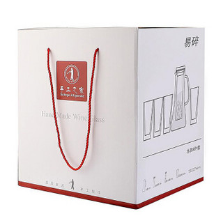 手工之家 冷水玻璃壶套装 4杯1壶 (1800ml)