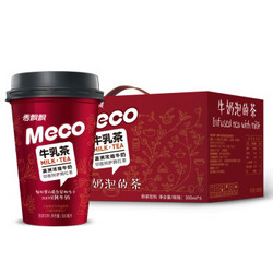 香飘飘奶茶 Meco牛乳茶 液体即饮奶茶 牛奶泡的茶饮料 300ml*6杯 礼盒装 *4件