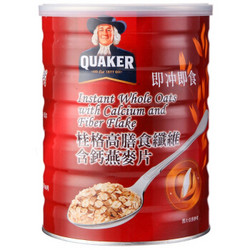 QUAKER  桂格  高膳食纤维含钙燕麦片   700g *3件