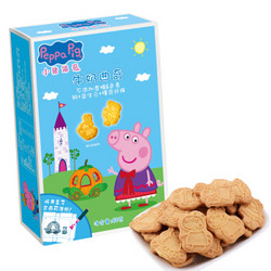 Peppa Pig 小猪佩奇 婴幼儿饼干 牛奶味 80g *8件