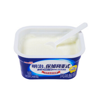 meiji 明治 纯味不甜 保加利亚式 凝固型酸奶 180g
