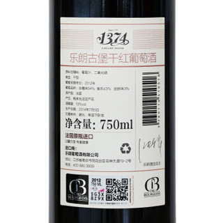 LAULAN DUCOS 乐朗 2012年 1374古堡 干红葡萄酒 750ml