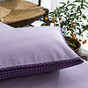 DAPU 大朴 老粗布色织枕巾 紫色 50*80cm 一对装