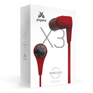  Jaybird X3 Wireless 蓝牙运动耳机 魂动红