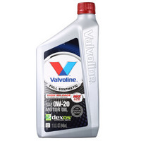 PLUS会员：Valvoline 胜牌 高里程 星冠 MAX LIFE 0W-20 SN 全合成机油 1QT