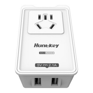 Huntkey 航嘉 PSE006 1位组合孔+2位USB+三转二插头