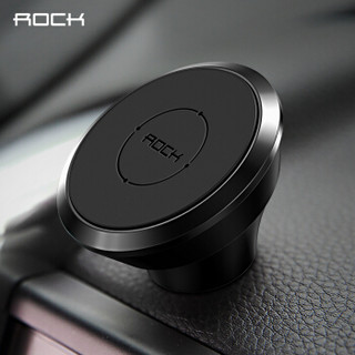 洛克（ROCK）车载手机支架汽车手机支架中控台磁吸式仪表台磁铁吸附支架手机平板导航仪通用黑色