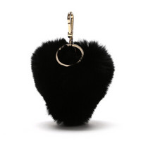 芙拉(Furla) BUBBLE 女士系列黑色金属毛皮挂件吊饰 920787 R RM66 PZ0 ONYX
