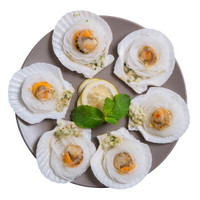 贝哥 冷冻蒜蓉粉丝扇贝 (200g,6只)