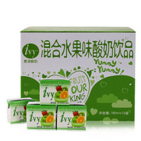 爱谊（Ivy）泰国原装进口酸奶饮品混合果味180ml*12盒 成人儿童酸乳酪饮品 *5件