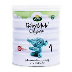 丹麦Arla宝贝与我（ Baby&Me） 婴儿奶粉1段（0-6个月  600g ）*3罐