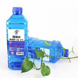祁仕玻璃水 挡风玻璃清洗剂雨刮水去油膜去污剂  0°C  1.8L