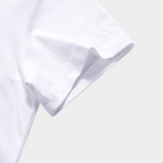 QIAODAN 乔丹 QHS2581544 儿童针织短袖T恤 (白色、160cm)