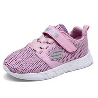 SKECHERS 斯凯奇 82192N-LTPK 女童网布运动鞋  浅粉色 24码