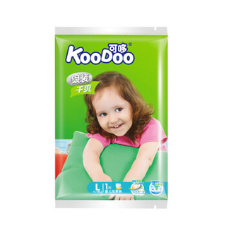 KooDoo 可哆 银装 干爽婴儿纸尿裤 试用装 (L号、1片)