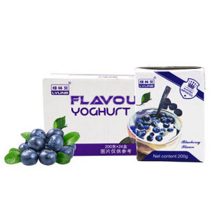 LVLINB 绿林贝 果味酸奶 (200g*24盒、蓝莓味)