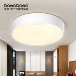 DongDong led吸顶灯圆形卧室灯现代简约北欧客厅灯阳台灯具灯饰 28瓦 单色暖白光 雷士照明设计师品牌