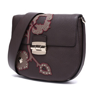 FURLA 芙拉 CLUB 女士系列 920734 B BMY5 HE6 MARRONE d 皮革单肩包 (深棕色 )