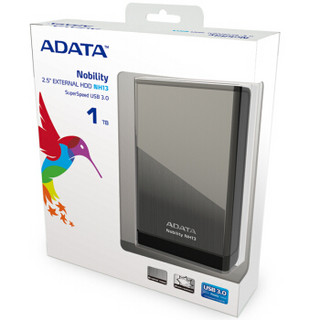 ADATA 威刚 NH13 1TB 2.5英寸 USB3.0移动硬盘