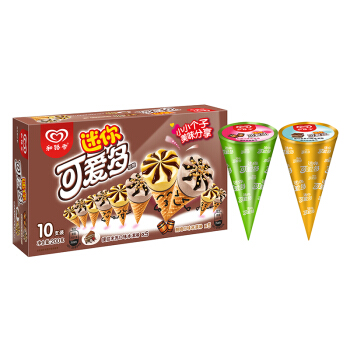 和路雪迷你可爱多提拉米苏朗姆口味20g10支雪糕
