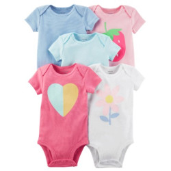 Carters 126H326 婴儿三角哈衣 5件套 *5件