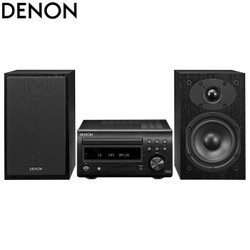 DENON 天龙 RCD-M41 音响 音箱 迷你音响 CD机 HIFI组合套装 2.0声道 蓝牙 家庭音响 黑色