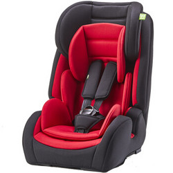 HD 小龙哈彼 LCS807-N006 儿童汽车安全座椅 经典红黑 9-36kg 约9个月-12岁 