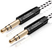  CABLE CREATION CC0367 AUX音频线车用 3.5mm立体声音频线公对公 耳机音频 电视显示器线 1.83米