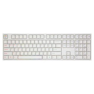 Varmilo 阿米洛 彩虹二号定制系列 VA108M 白色RGB机械键盘 (Cherry静音黑轴)
