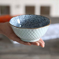 MISKE 日式餐具套装陶瓷碗创意5寸米饭碗个性吃饭碗家用面碗单个小汤碗