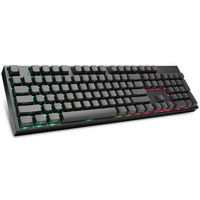 COOLERMASTER 酷冷至尊 CK372 104键 有线机械键盘 侧刻 黑色 Cherry青轴 RGB