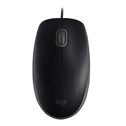 logitech 罗技 M110 有线鼠标 1000DPI 黑色