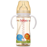 bobo 乐儿宝 经典系列 宽口径PPSU奶瓶 260ml 白色 *2件 +凑单品