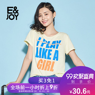 E&joy 8E082808721 女士T恤 (黄色、L)