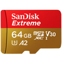 SanDisk 闪迪 Extreme 至尊极速 MicroSDXC UHS-I存储卡 (64GB) *2件