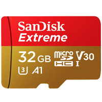 闪迪（SanDisk）32GB TF（MicroSD）存储卡 U3 C10 A1 V30 4K 至尊极速移动版 读速100MB/s 写速60MB/s