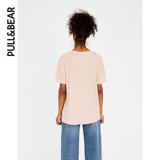 PULL&BEAR 女士基本款火箭图案T恤 09235357 (S)