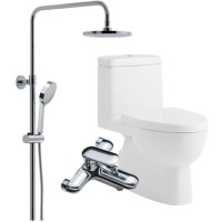 KOHLER 科勒 K-19111T/19112T 瑞雅五级旋风连体座便器+K76536花洒套装