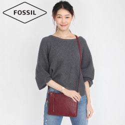 Fossil化石包包女舒适牛皮休闲简约轻便单肩包