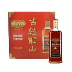 古越龙山 绍兴花雕酒 500ml*6瓶 整箱装