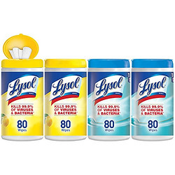 Lysol 消毒湿巾 4罐 320片